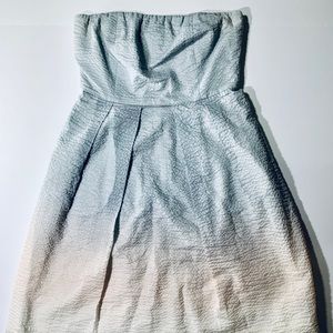 J. Crew Size 2 Strapless Textured Ombré Dress